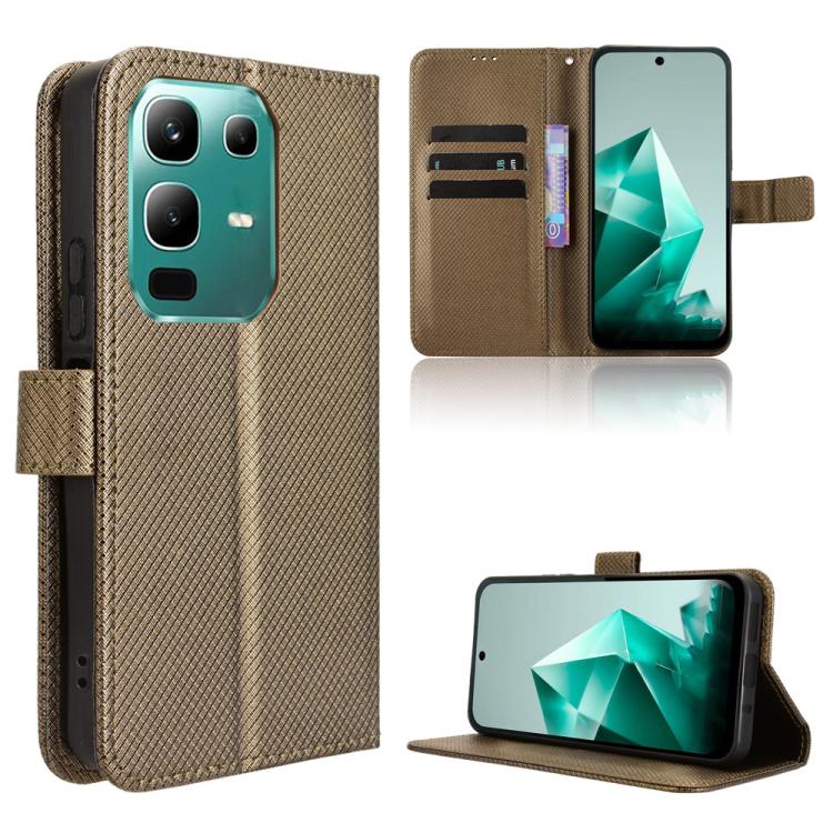 Custodia per telefono in pelle con trama a diamante, For Infinix GT 30 Pro 5G, For Infinix Note 50s 5G, For Infinix Note 50x 5G, For Infinix Note 50 Pro+
