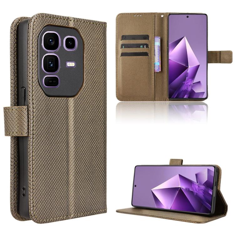 Custodia per telefono in pelle con trama a diamante, For Infinix GT 30 Pro 5G, For Infinix Note 50s 5G, For Infinix Note 50x 5G, For Infinix Note 50 Pro+