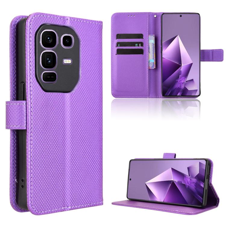 Custodia per telefono in pelle con trama a diamante, For Infinix GT 30 Pro 5G, For Infinix Note 50s 5G, For Infinix Note 50x 5G, For Infinix Note 50 Pro+