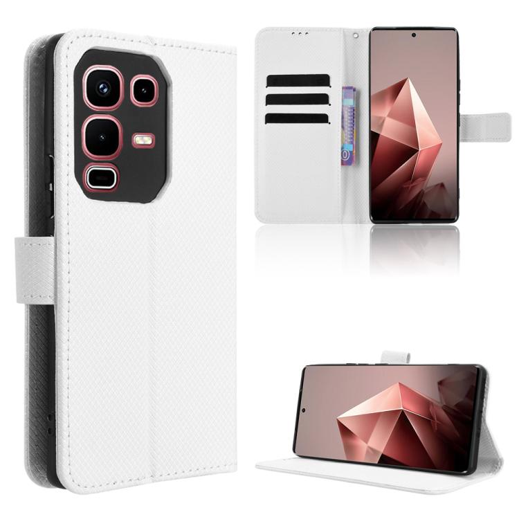 Custodia per telefono in pelle con trama a diamante, For Infinix GT 30 Pro 5G, For Infinix Note 50s 5G, For Infinix Note 50x 5G, For Infinix Note 50 Pro+