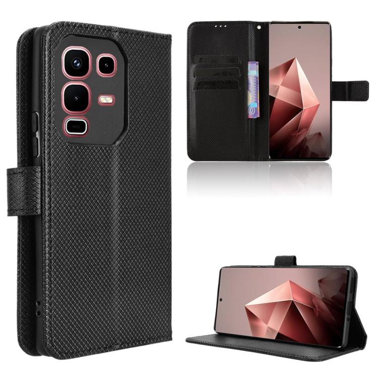 Custodia per telefono in pelle con trama a diamante, For Infinix GT 30 Pro 5G, For Infinix Note 50s 5G, For Infinix Note 50x 5G, For Infinix Note 50 Pro+