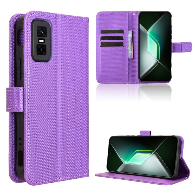 Custodia per telefono in pelle con trama a diamante, For Infinix GT 30 Pro 5G, For Infinix Note 50s 5G, For Infinix Note 50x 5G, For Infinix Note 50 Pro+