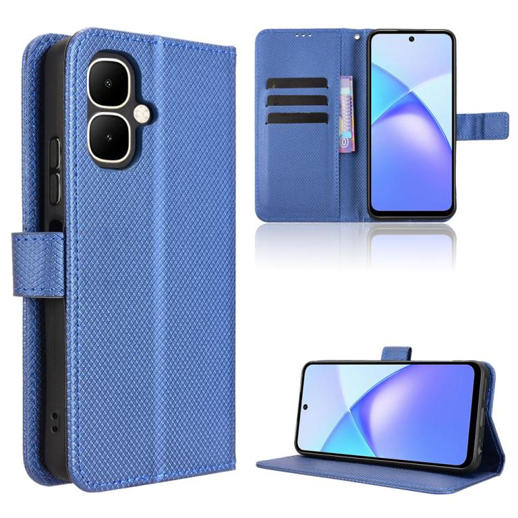Custodia per telefono in pelle con trama a diamante, For Infinix Hot 60 Pro+ 4G, For Infinix Hot 60 Pro 4G, For Infinix Smart 10 Plus 4G, For Infinix Smart 10 / Tecno Pop 10 4G