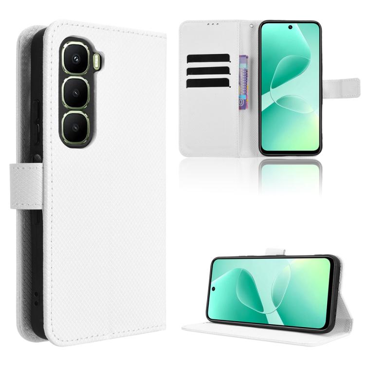 Custodia per telefono in pelle con trama a diamante, For Infinix Smart 20 4G, For Infinix Note 60 / 60 Pro 5G, For Infinix Hot 60i 5G / Tecno Spark Go 5G, For Infinix Hot 60i 4G / Hot 60 5G