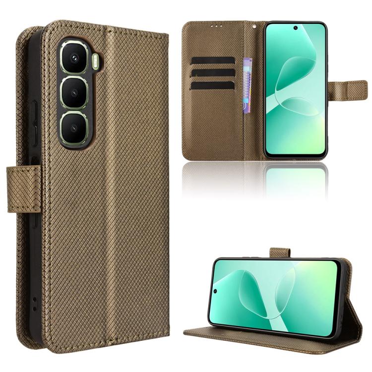 Custodia per telefono in pelle con trama a diamante, For Infinix Smart 20 4G, For Infinix Note 60 / 60 Pro 5G, For Infinix Hot 60i 5G / Tecno Spark Go 5G, For Infinix Hot 60i 4G / Hot 60 5G
