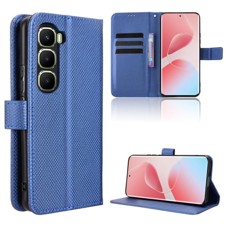Custodia per telefono in pelle con trama a diamante, For Infinix Hot 60 Pro+ 4G, For Infinix Hot 60 Pro 4G, For Infinix Smart 10 Plus 4G, For Infinix Smart 10 / Tecno Pop 10 4G