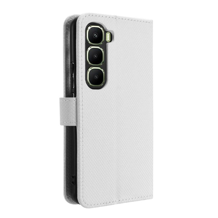 Custodia per telefono in pelle con trama a diamante, For Infinix Hot 60 Pro+ 4G, For Infinix Hot 60 Pro 4G, For Infinix Smart 10 Plus 4G, For Infinix Smart 10 / Tecno Pop 10 4G