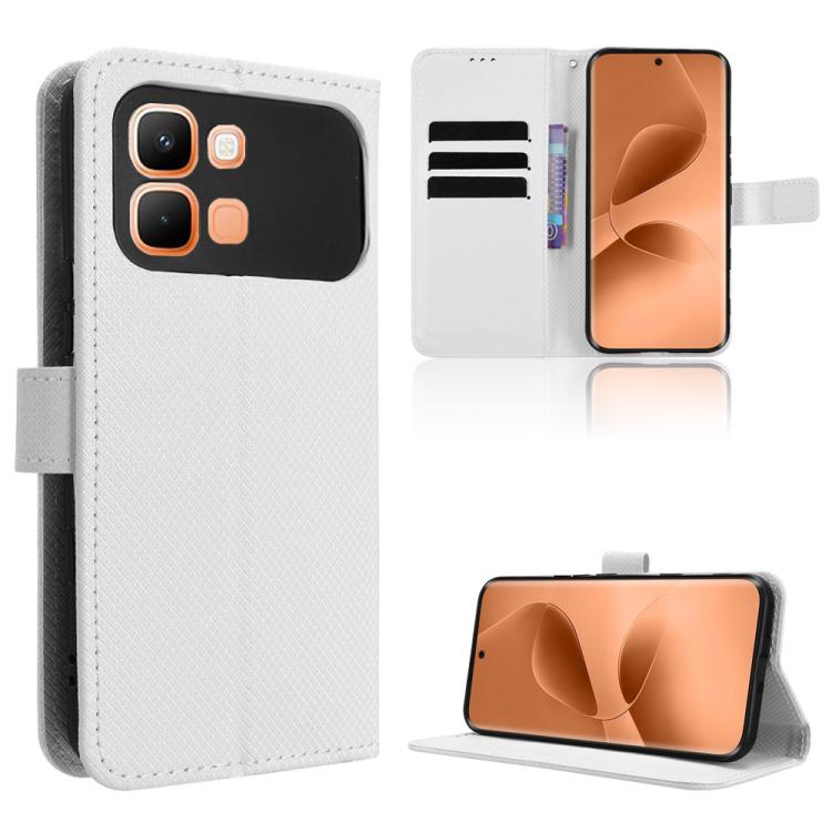 Custodia per telefono in pelle con trama a diamante, For Infinix GT 50 Pro 5G, For Infinix Hot 70 4G, For Infinix Note 60 Ultra 5G, For Infinix Note Edge 5G
