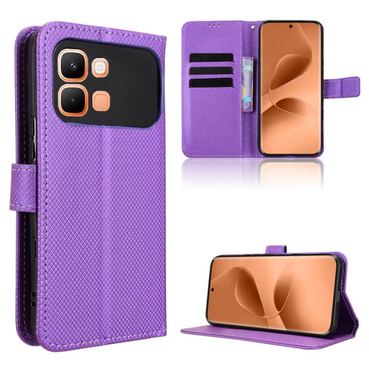 Custodia per telefono in pelle con trama a diamante, For Infinix GT 50 Pro 5G, For Infinix Hot 70 4G, For Infinix Note 60 Ultra 5G, For Infinix Note Edge 5G