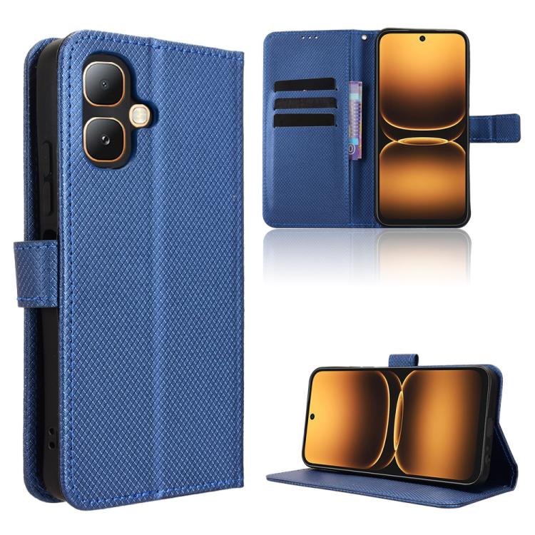 Custodia per telefono in pelle con trama a diamante, For Infinix Smart 20 4G, For Infinix Note 60 / 60 Pro 5G, For Infinix Hot 60i 5G / Tecno Spark Go 5G, For Infinix Hot 60i 4G / Hot 60 5G
