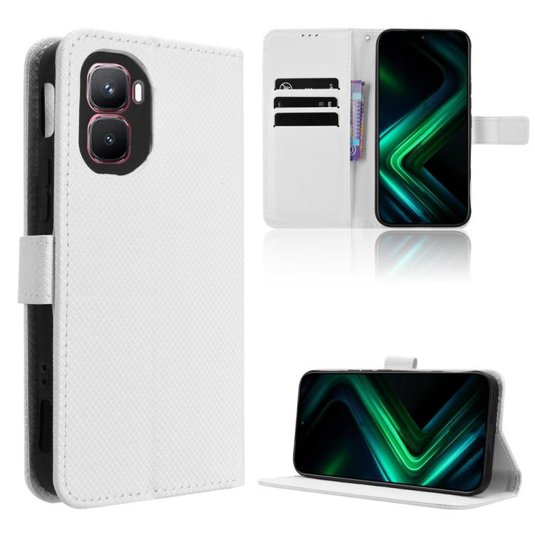 Custodia per telefono in pelle con trama a diamante, For Infinix GT 50 Pro 5G, For Infinix Hot 70 4G, For Infinix Note 60 Ultra 5G, For Infinix Note Edge 5G