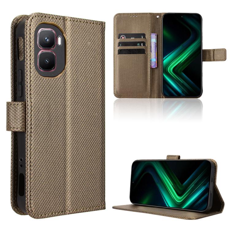 Custodia per telefono in pelle con trama a diamante, For Infinix GT 50 Pro 5G, For Infinix Hot 70 4G, For Infinix Note 60 Ultra 5G, For Infinix Note Edge 5G