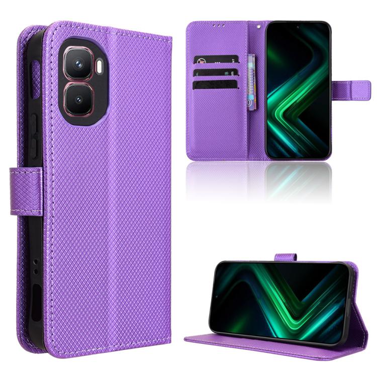 Custodia per telefono in pelle con trama a diamante, For Infinix GT 50 Pro 5G, For Infinix Hot 70 4G, For Infinix Note 60 Ultra 5G, For Infinix Note Edge 5G