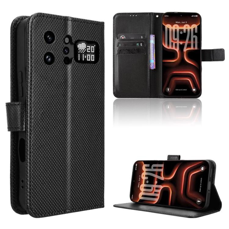 Custodia per telefono in pelle con trama a diamante, For Infinix GT 50 Pro 5G, For Infinix Hot 70 4G, For Infinix Note 60 Ultra 5G, For Infinix Note Edge 5G