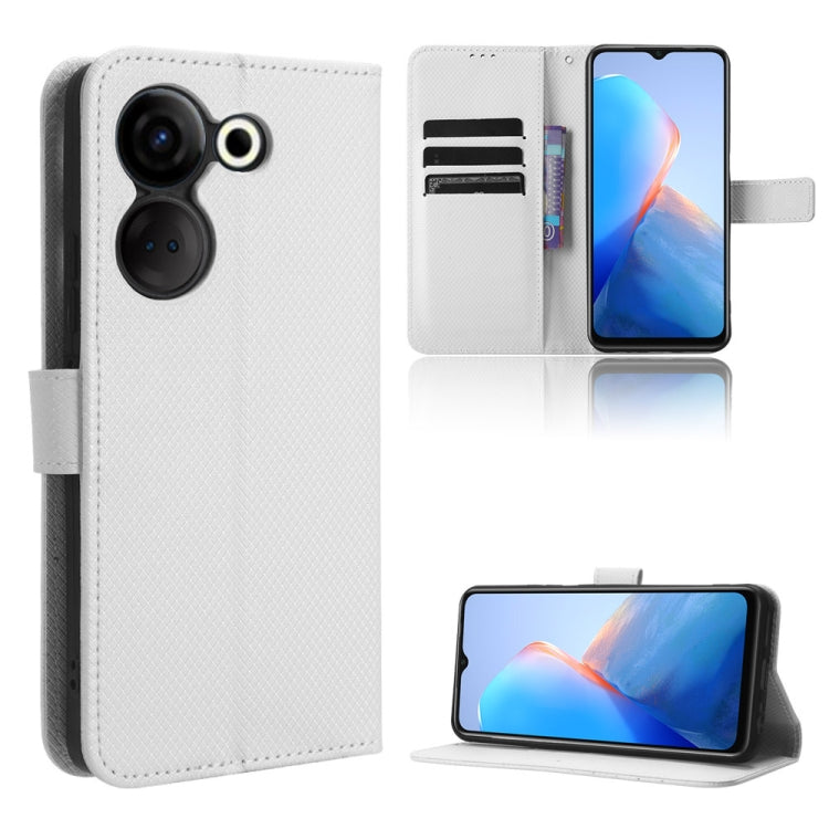 Custodia per telefono in pelle con trama a diamante, For Tecno Camon 20 Premier 5G, For Tecno Camon 20 Pro 5G, For Tecno Camon 20 Pro