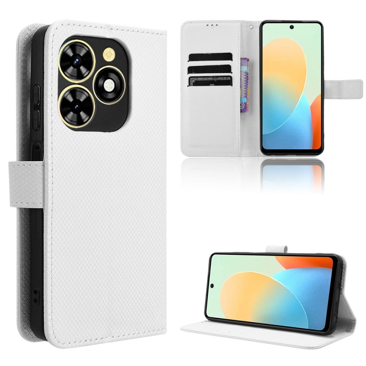 Custodia per telefono in pelle con trama a diamante, For Tecno Pova 6 Pro 5G, For Tecno Spark 20 Pro+ 4G, For Tecno Spark 20 Pro 4G, For Tecno Spark Go 2024