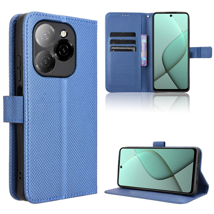 Custodia per telefono in pelle con trama a diamante, For Tecno Spark Go 1 / Pop 9 / Spark Go 2025, For Tecno Spark 30C 4G, For Tecno Spark 20 Pro 5G, For Tecno Camon 30 Premier 5G