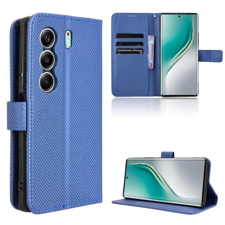 Custodia per telefono in pelle con trama a diamante, For Tecno Pova Curve 5G, For Tecno Camon 40 Pro 4G / 5G, For Tecno Camon 40 Premier 5G, For Tecno Camon 40 4G