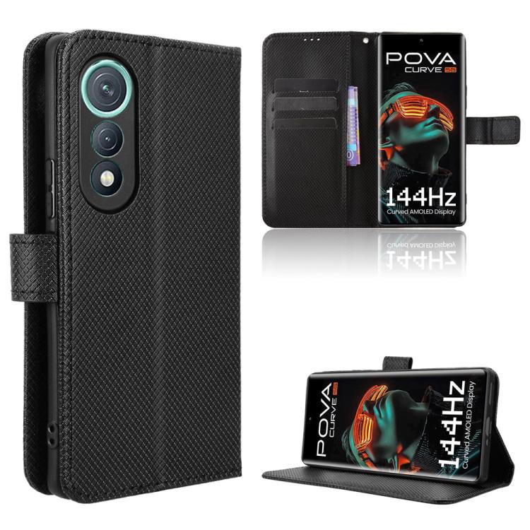 Custodia per telefono in pelle con trama a diamante, For Tecno Pova Curve 5G, For Tecno Camon 40 Pro 4G / 5G, For Tecno Camon 40 Premier 5G, For Tecno Camon 40 4G