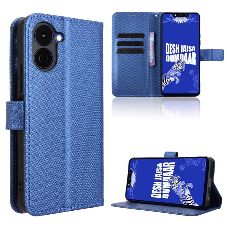 Custodia per telefono in pelle con trama a diamante, For Tecno Camon 50 4G, For Tenco Spark Go 3, For Tecno Spark Slim, For Tecno Spark 40C