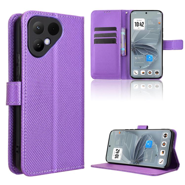 Custodia per telefono in pelle con trama a diamante, For Tecno Spark 50 5G, For Tecno Pova Curve 2 5G, For Tecno Spark 50 4G, For Tecno Camon 50 Pro 4G