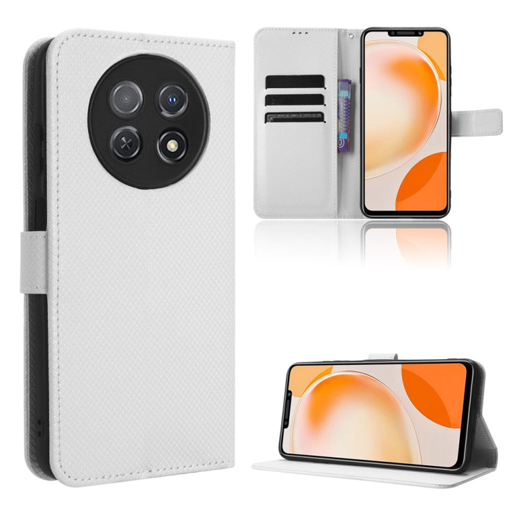 Custodia per telefono in pelle con trama a diamante, For Huawei Enjoy 60X