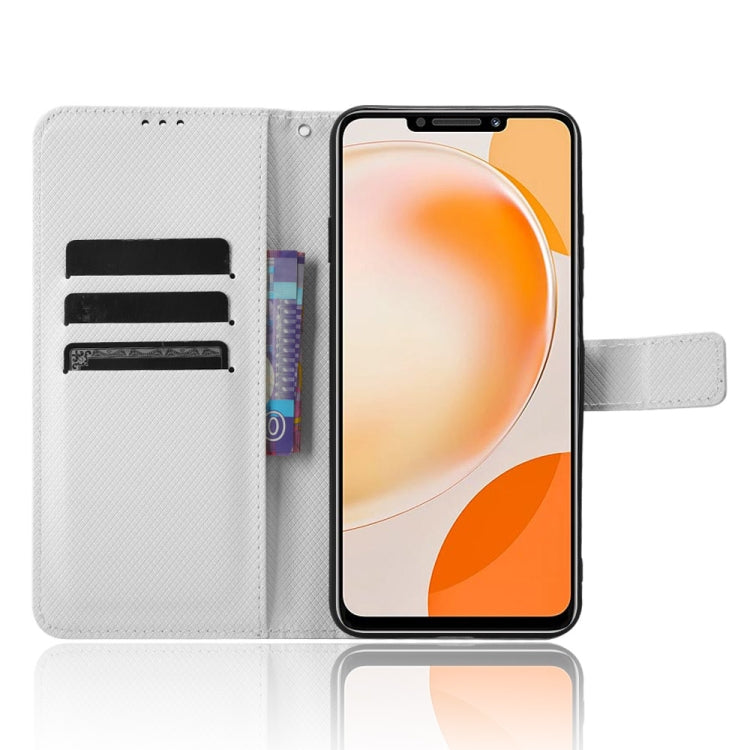 Custodia per telefono in pelle con trama a diamante, For Huawei Enjoy 60X