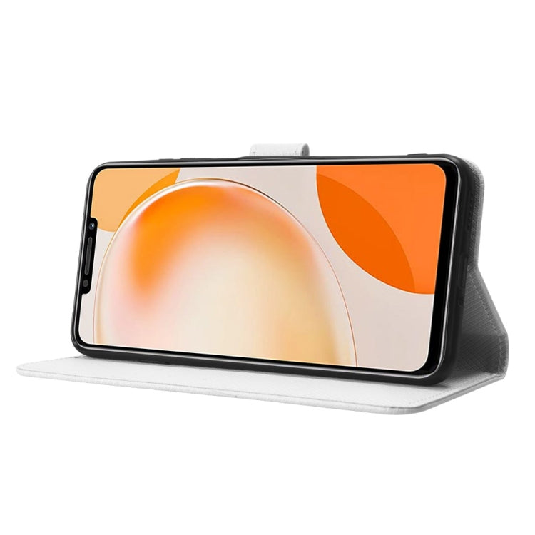 Custodia per telefono in pelle con trama a diamante, For Huawei Enjoy 60X