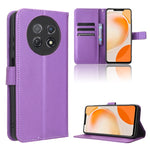 Custodia per telefono in pelle con trama a diamante, For Huawei Enjoy 60X