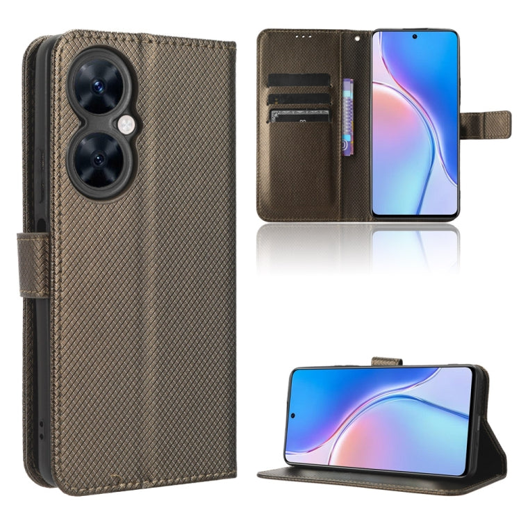 Custodia per telefono in pelle con trama a diamante, For Huawei nova 12, For Huawei Mate 60 5G, For Huawei Mate 60 Pro 5G, For Huawei Enjoy 60 Pro / nova 11i