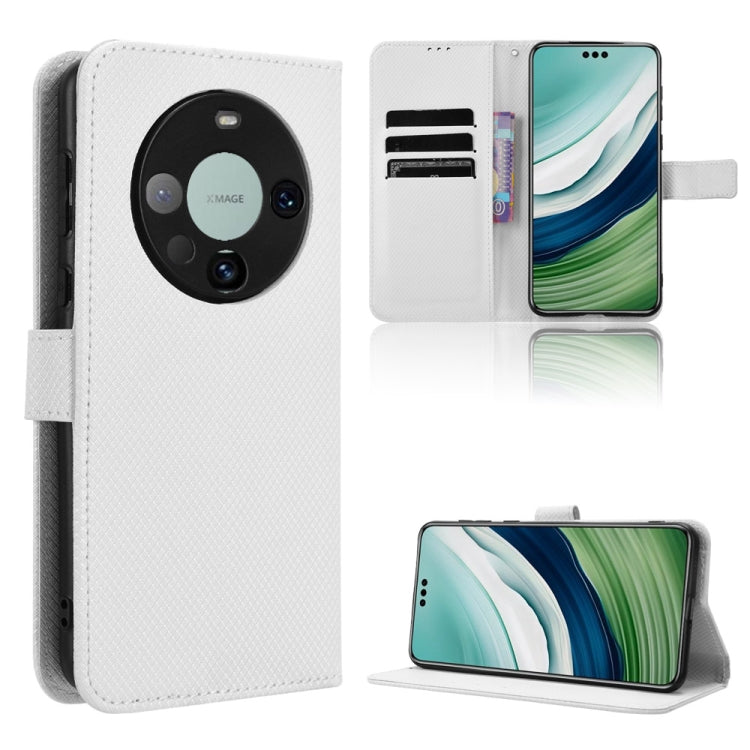 Custodia per telefono in pelle con trama a diamante, For Huawei nova 12, For Huawei Mate 60 5G, For Huawei Mate 60 Pro 5G, For Huawei Enjoy 60 Pro / nova 11i