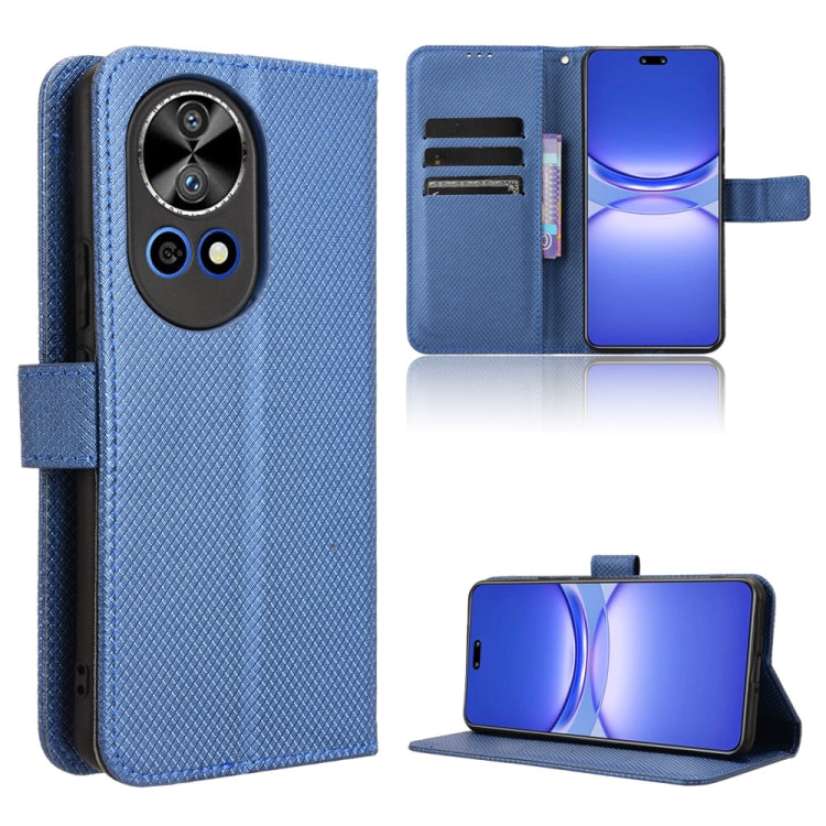 Custodia per telefono in pelle con trama a diamante, For Huawei nova 12, For Huawei Mate 60 5G, For Huawei Mate 60 Pro 5G, For Huawei Enjoy 60 Pro / nova 11i