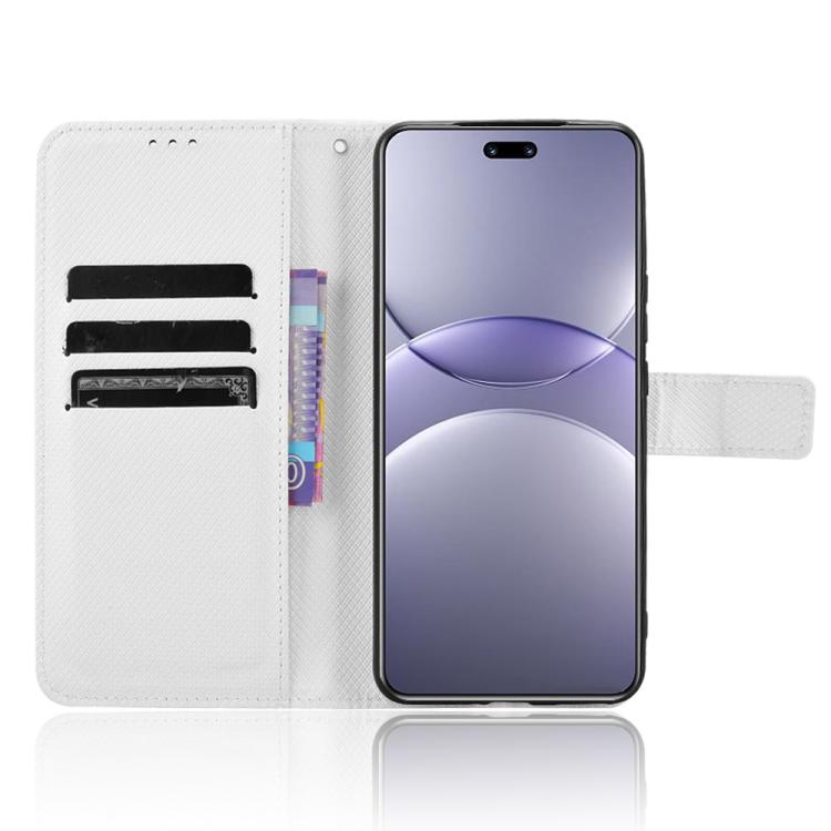 Custodia per telefono in pelle con trama a diamante, For Huawei nova 13 Pro 5G, For Huawei nova Y72 4G, For Huawei Enjoy 70 4G, For Huawei nova 11 SE