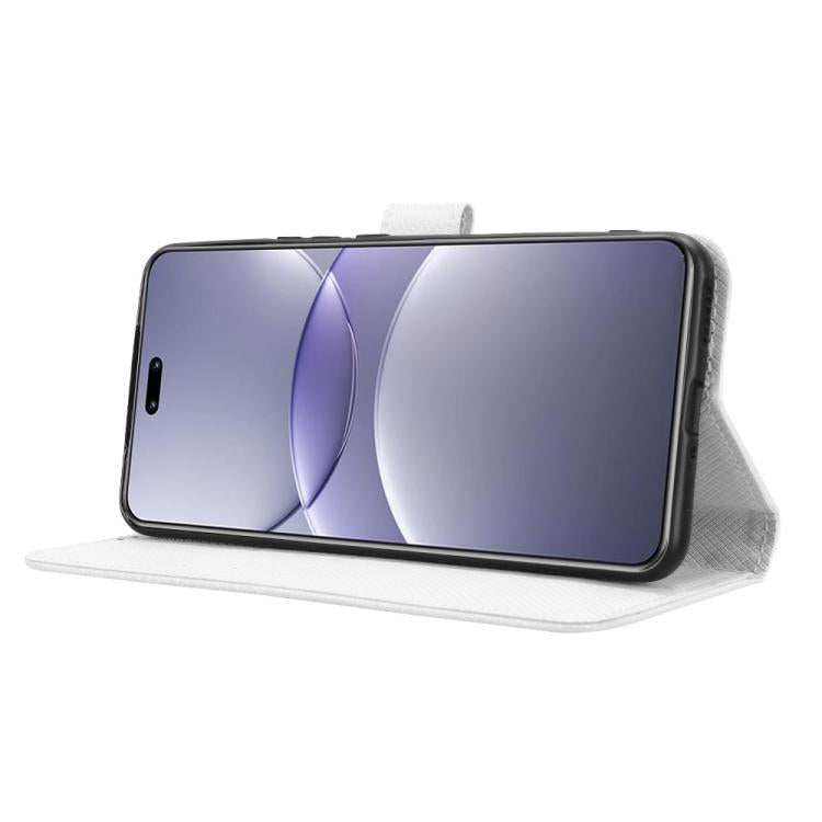 Custodia per telefono in pelle con trama a diamante, For Huawei nova 13 Pro 5G, For Huawei nova Y72 4G, For Huawei Enjoy 70 4G, For Huawei nova 11 SE