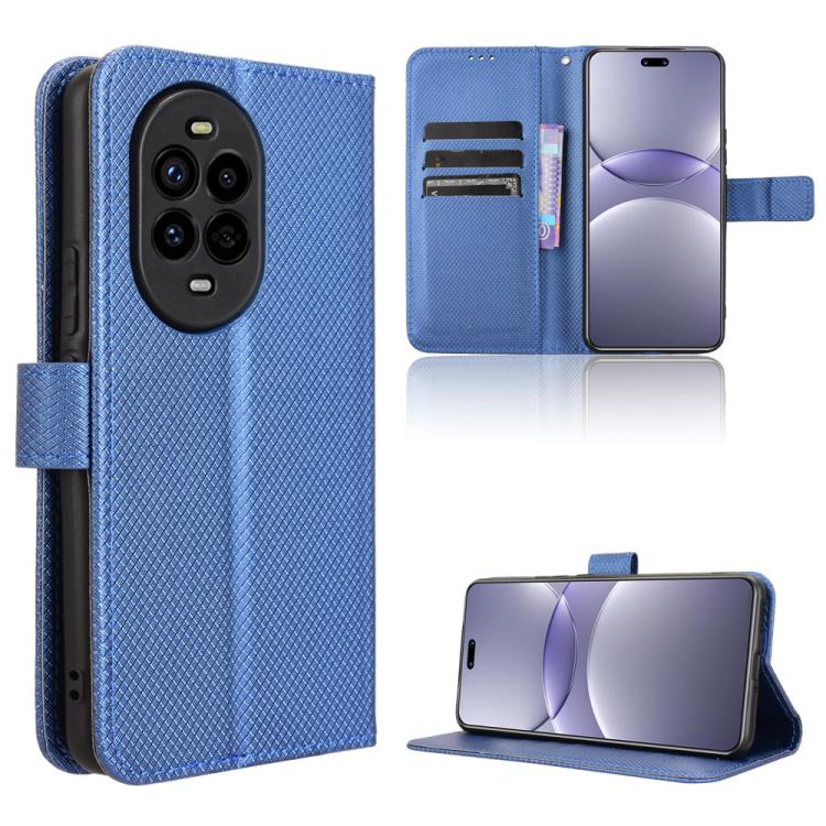Custodia per telefono in pelle con trama a diamante, For Huawei nova 13 Pro 5G, For Huawei nova Y72 4G, For Huawei Enjoy 70 4G, For Huawei nova 11 SE