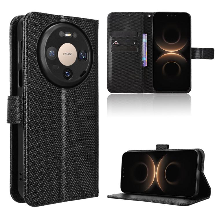 Custodia per telefono in pelle con trama a diamante, For Huawei nova 15 Pro / 15 Ultra, For Huawei Mate 80 Pro Max, For Huawei Mate 80 Pro / 80, For Huawei Pura 80 Ultra 5G