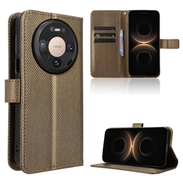 Custodia per telefono in pelle con trama a diamante, For Huawei nova 15 Pro / 15 Ultra, For Huawei Mate 80 Pro Max, For Huawei Mate 80 Pro / 80, For Huawei Pura 80 Ultra 5G