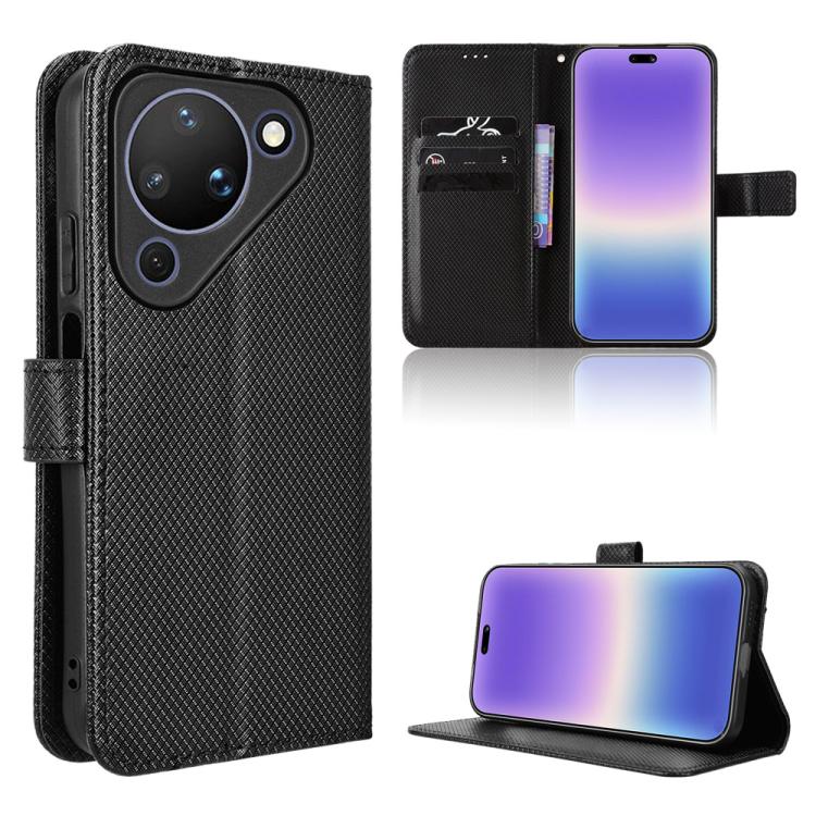 Custodia per telefono in pelle con trama a diamante, For Huawei Enjoy 90 Pro Max 5G / nova 15 Max, For Huawei Pura 90 Pro Max 5G, For Huawei Pura 90 Pro 5G, For Huawei Pura 90 5G