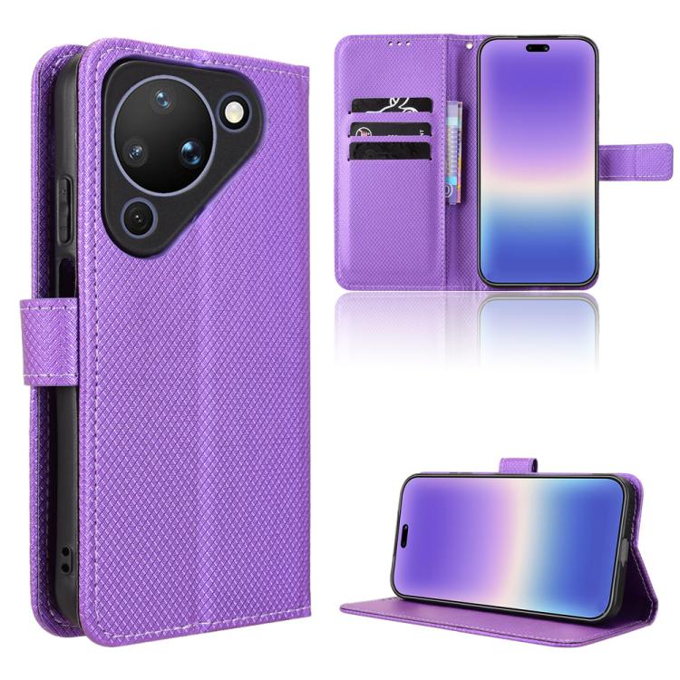Custodia per telefono in pelle con trama a diamante, For Huawei Enjoy 90 Pro Max 5G / nova 15 Max, For Huawei Pura 90 Pro Max 5G, For Huawei Pura 90 Pro 5G, For Huawei Pura 90 5G