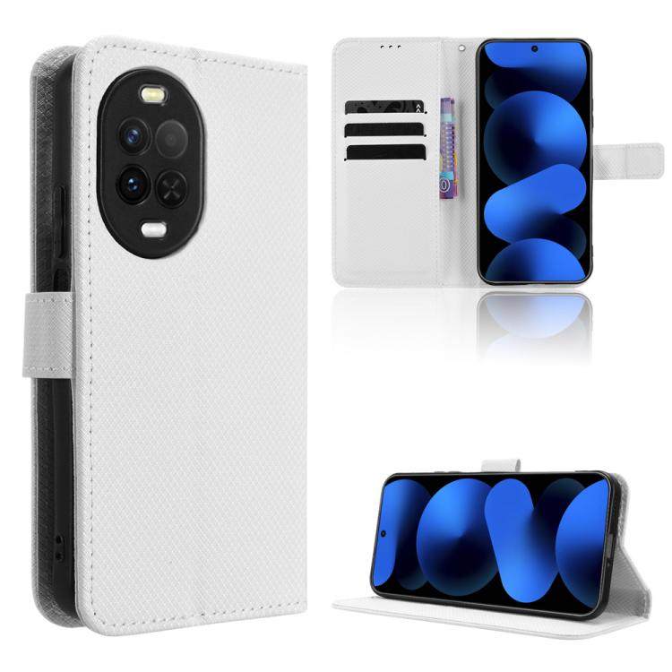 Custodia per telefono in pelle con trama a diamante, For Huawei nova Y74 4G / Enjoy 90 Plus 5G, For Huawei nova 16 Ultra / 16 Pro, For Huawei nova 16z 5G, For Huawei nova 16 5G