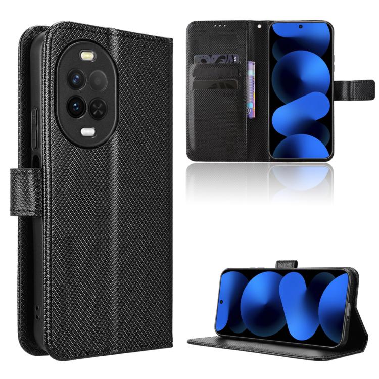 Custodia per telefono in pelle con trama a diamante, For Huawei nova Y74 4G / Enjoy 90 Plus 5G, For Huawei nova 16 Ultra / 16 Pro, For Huawei nova 16z 5G, For Huawei nova 16 5G
