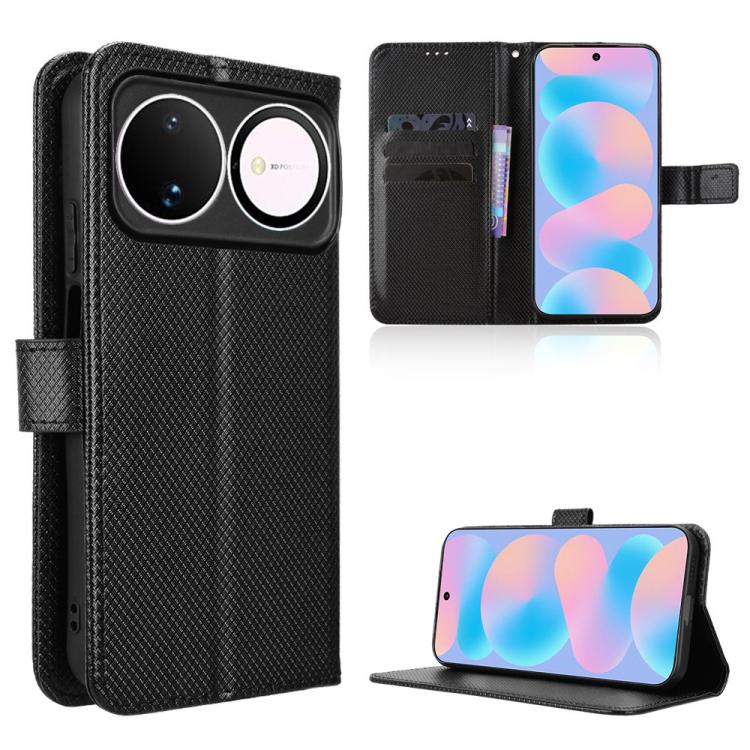 Custodia per telefono in pelle con trama a diamante, For Huawei nova Y74 4G / Enjoy 90 Plus 5G, For Huawei nova 16 Ultra / 16 Pro, For Huawei nova 16z 5G, For Huawei nova 16 5G