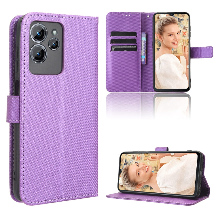 Custodia per telefono in pelle con trama a diamante, For Oukitel C38, For Oukitel C35 / C36, For Oukitel C33, For Oukitel C32