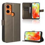 Custodia per telefono in pelle con trama a diamante, For Oukitel C38, For Oukitel C35 / C36, For Oukitel C33, For Oukitel C32