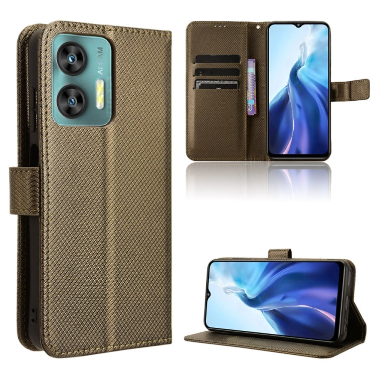 Custodia per telefono in pelle con trama a diamante, For Oukitel C38, For Oukitel C35 / C36, For Oukitel C33, For Oukitel C32