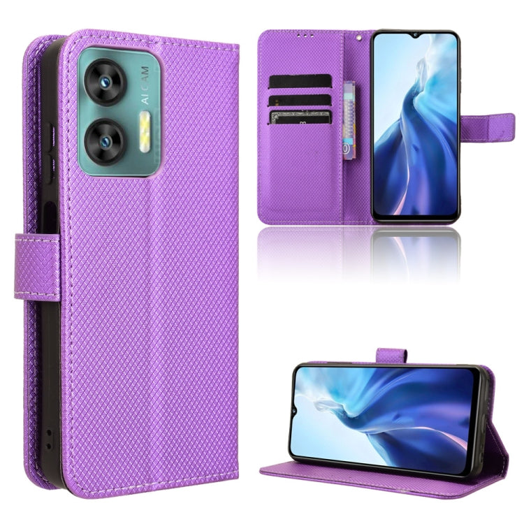 Custodia per telefono in pelle con trama a diamante, For Oukitel C38, For Oukitel C35 / C36, For Oukitel C33, For Oukitel C32