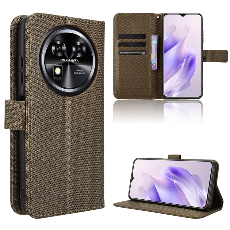Custodia per telefono in pelle con trama a diamante, For Oukitel C53, For Oukitel C50, For Oukitel C37, For Oukitel C51
