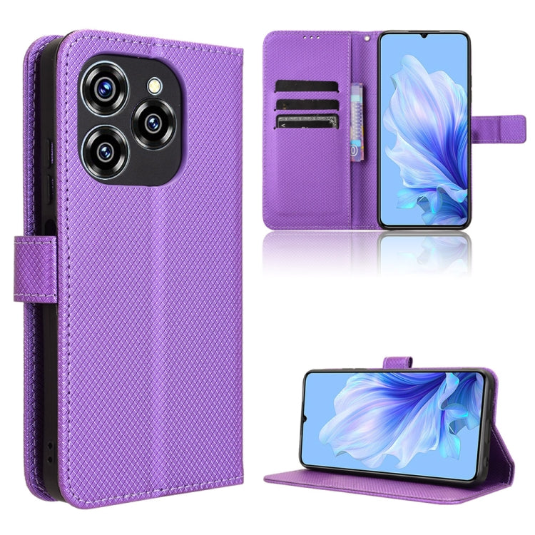 Custodia per telefono in pelle con trama a diamante, For Oukitel C53, For Oukitel C50, For Oukitel C37, For Oukitel C51