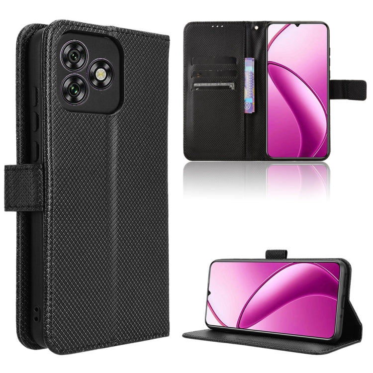 Custodia per telefono in pelle con trama a diamante, For Oukitel C53, For Oukitel C50, For Oukitel C37, For Oukitel C51