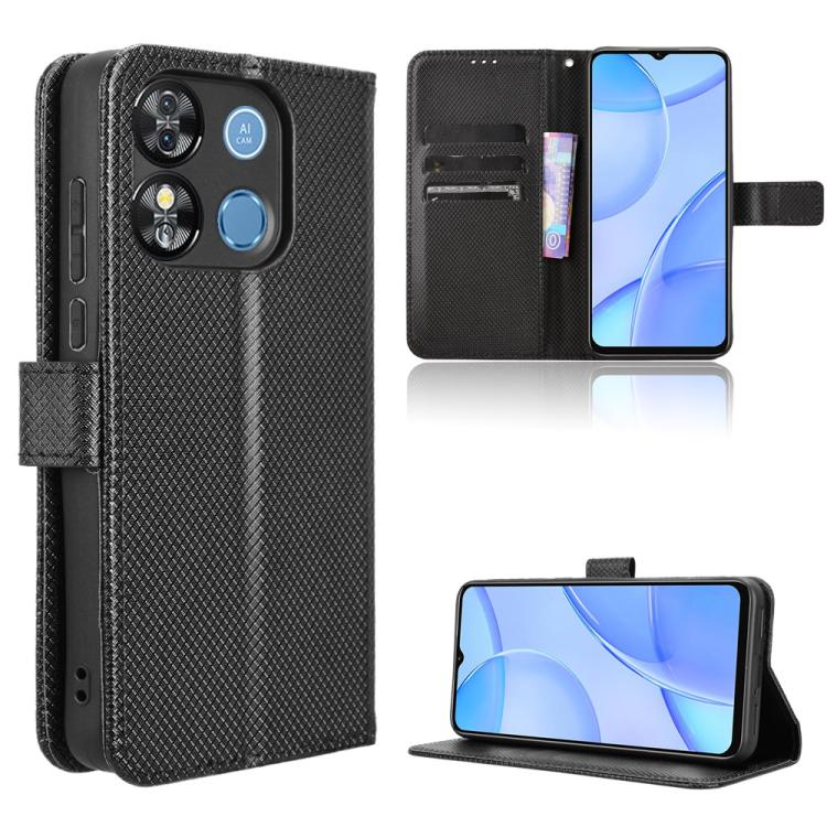Custodia per telefono in pelle con trama a diamante, For Oukitel C65 / C65 Pro, For Oukitel C61 / C61 Pro, For Oukitel C58 / C58 Pro, For Oukitel C57S